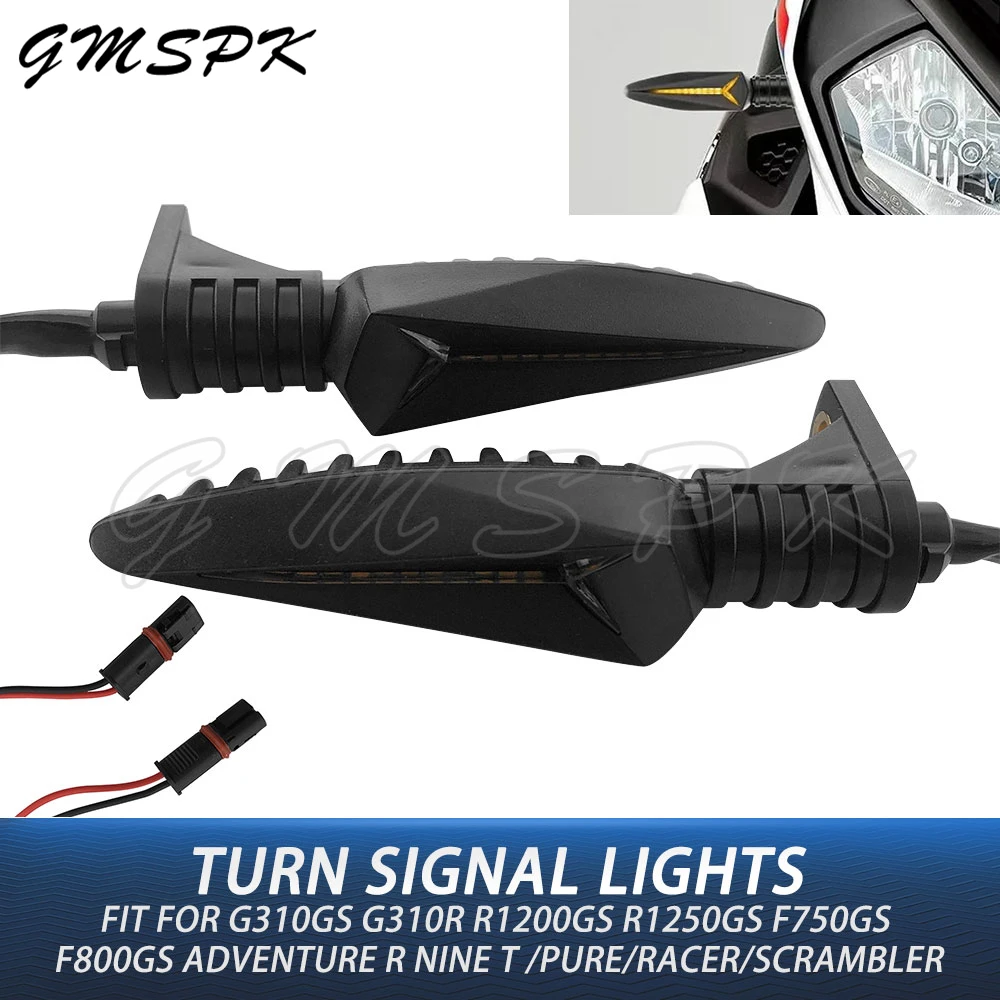 

Front LED Turn Signal Light Indicator Flasher Fit for R NINE T R1200GS R 1200 R/RS LC R1250GS/RS F750GS F850GS ADV G310GS G310R
