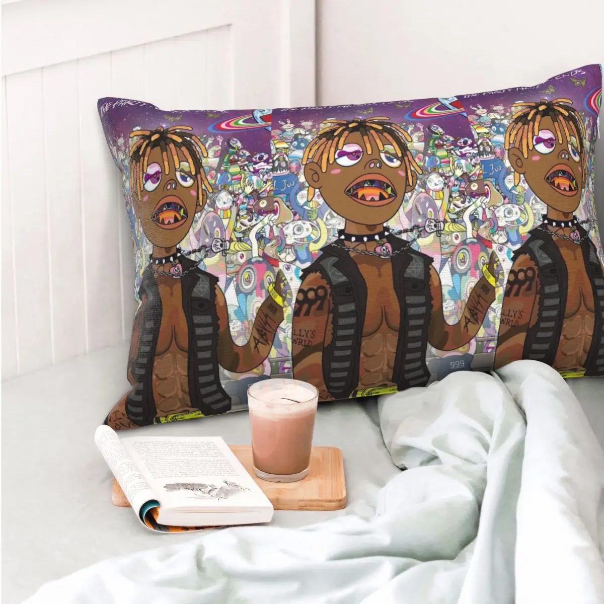 Juice Wrld The Party Never Ends Rectangle Pillowcase Cushion Cover Decorative Bedroom Bed Home Comfort Throw Pillow