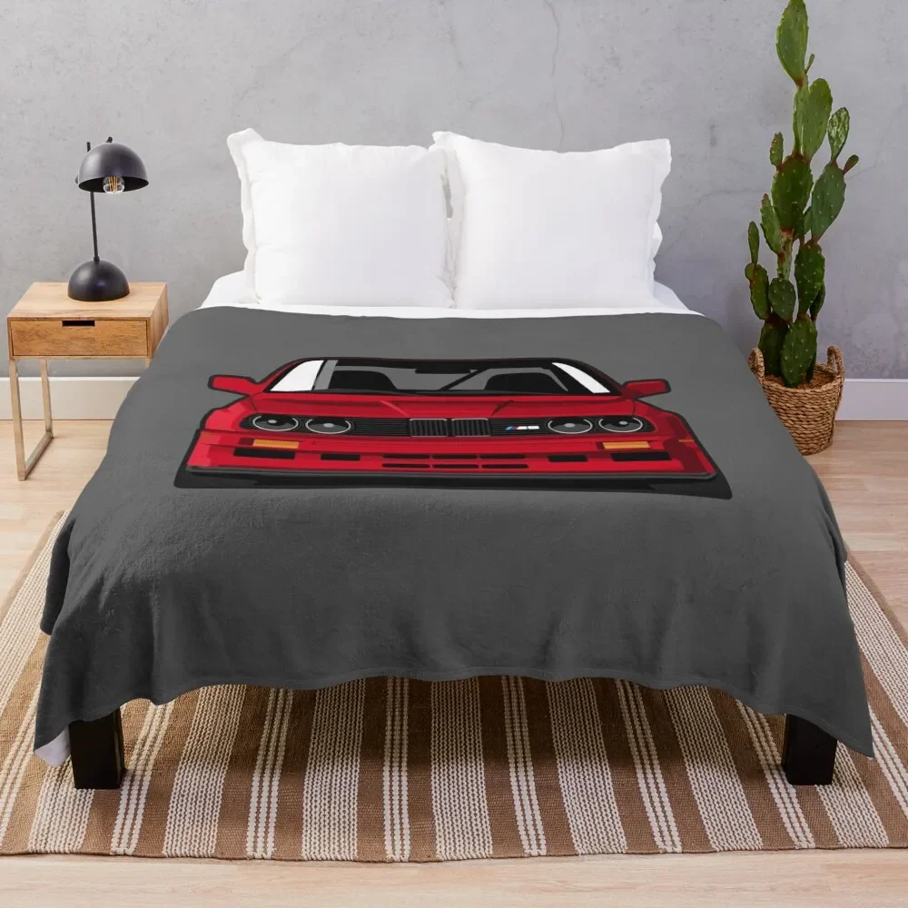 

E30 3er (RED) Euro Classic Throw Blanket fluffy Hair Stuffeds Blankets