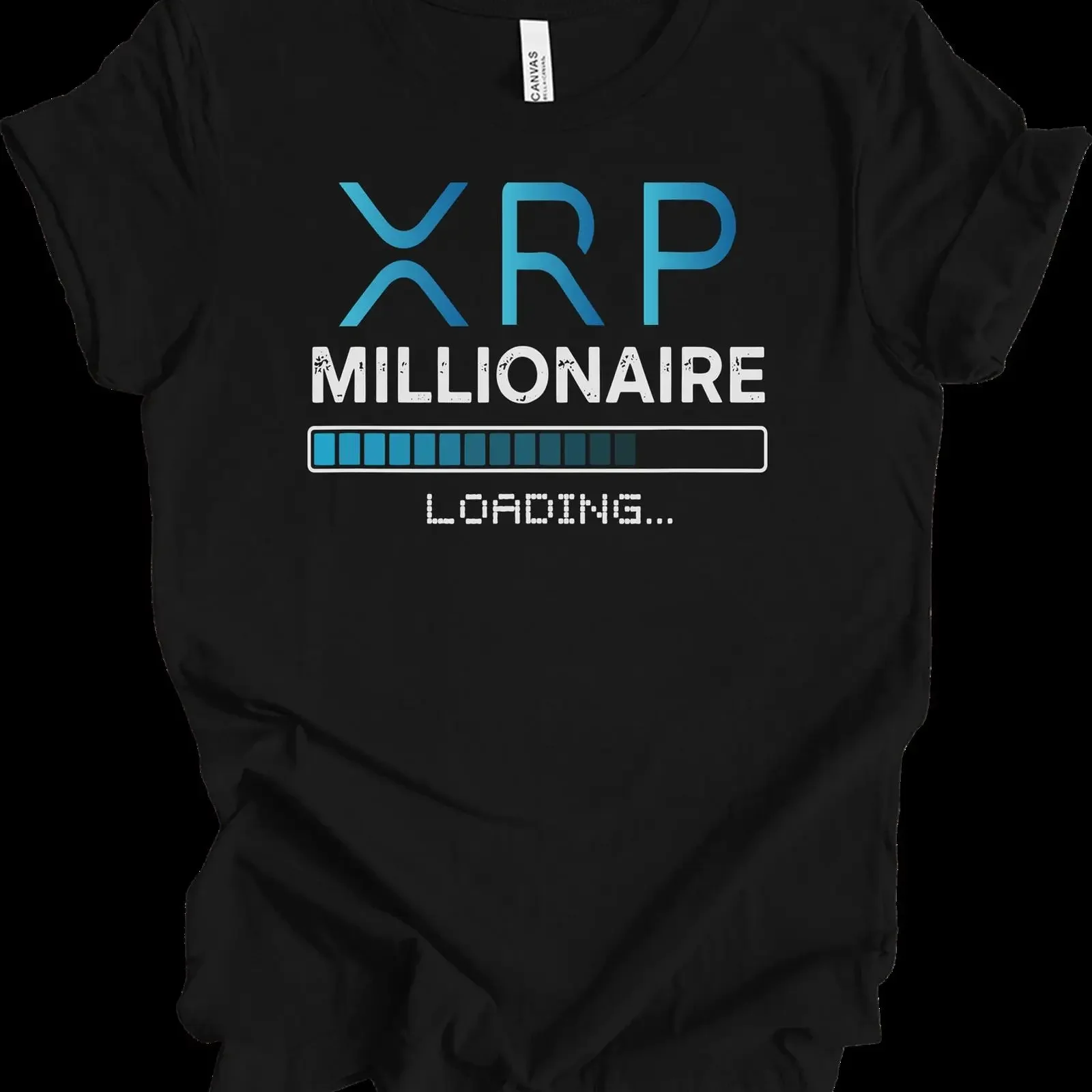 XRP Millionaire Loading Ripple Cryptocurrency Crypto HODL Bull Run T Shirt vintage Washed Top For Everyday Wear Casual