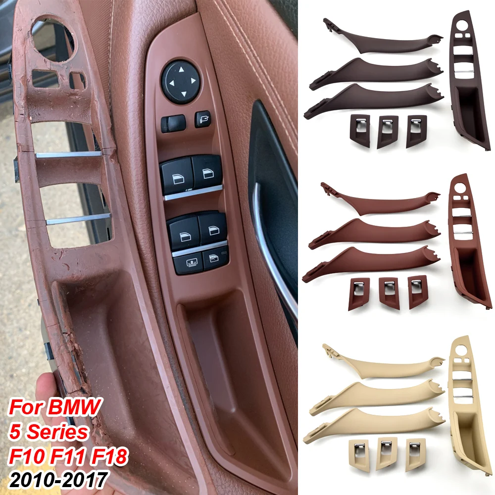 

Original Right Hand Drive RHD For BMW 5 series F10 F11 Gray Beige Black Car Interior Inner Door Handle Panel Pull Trim Cover