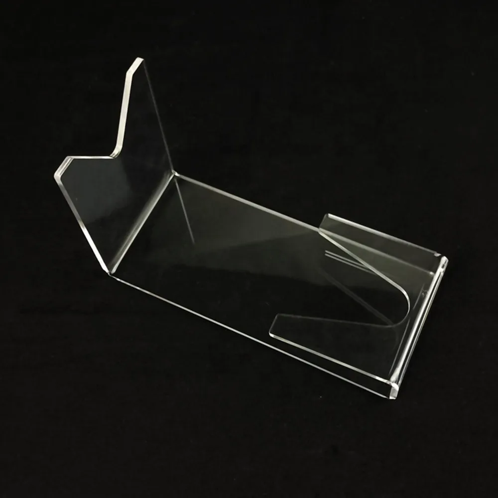 2Pcs Clear Acrylic Hand Gun Display Stand Pistol Rack Holder Pistol Stand Handgun Holder Short Toy Gun Model Showing Rack Shoot