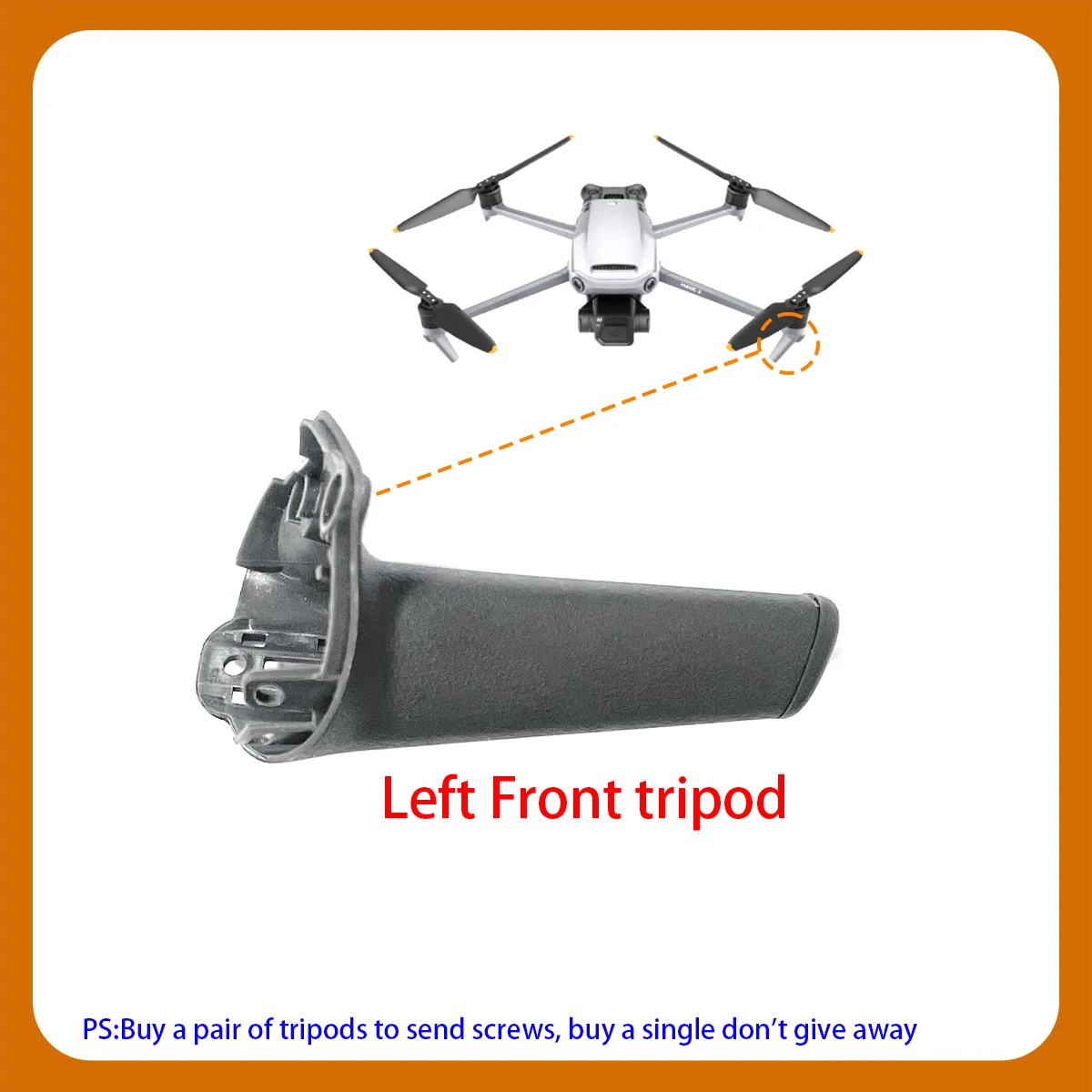 Mavic 3/3 Pro/3 CINE/3 Classic left right front rear arm legs,  front legs without light cover, For DJI Mavic 3 series
