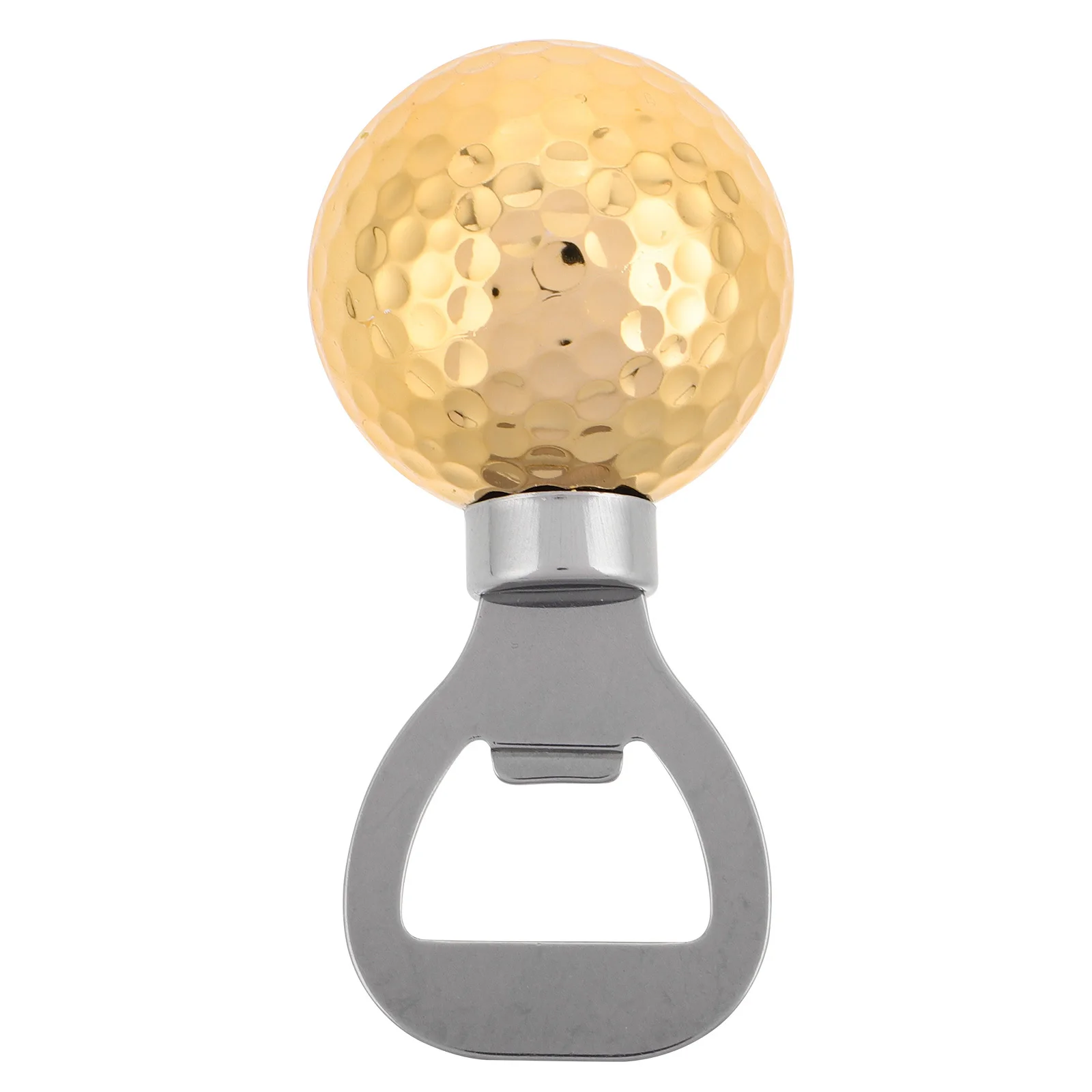 

Golf Ball Stainless Steel Bottle Opener Golf Clubs Beer Cap Remover Keychain Gift for Golfers Gold Can Opener