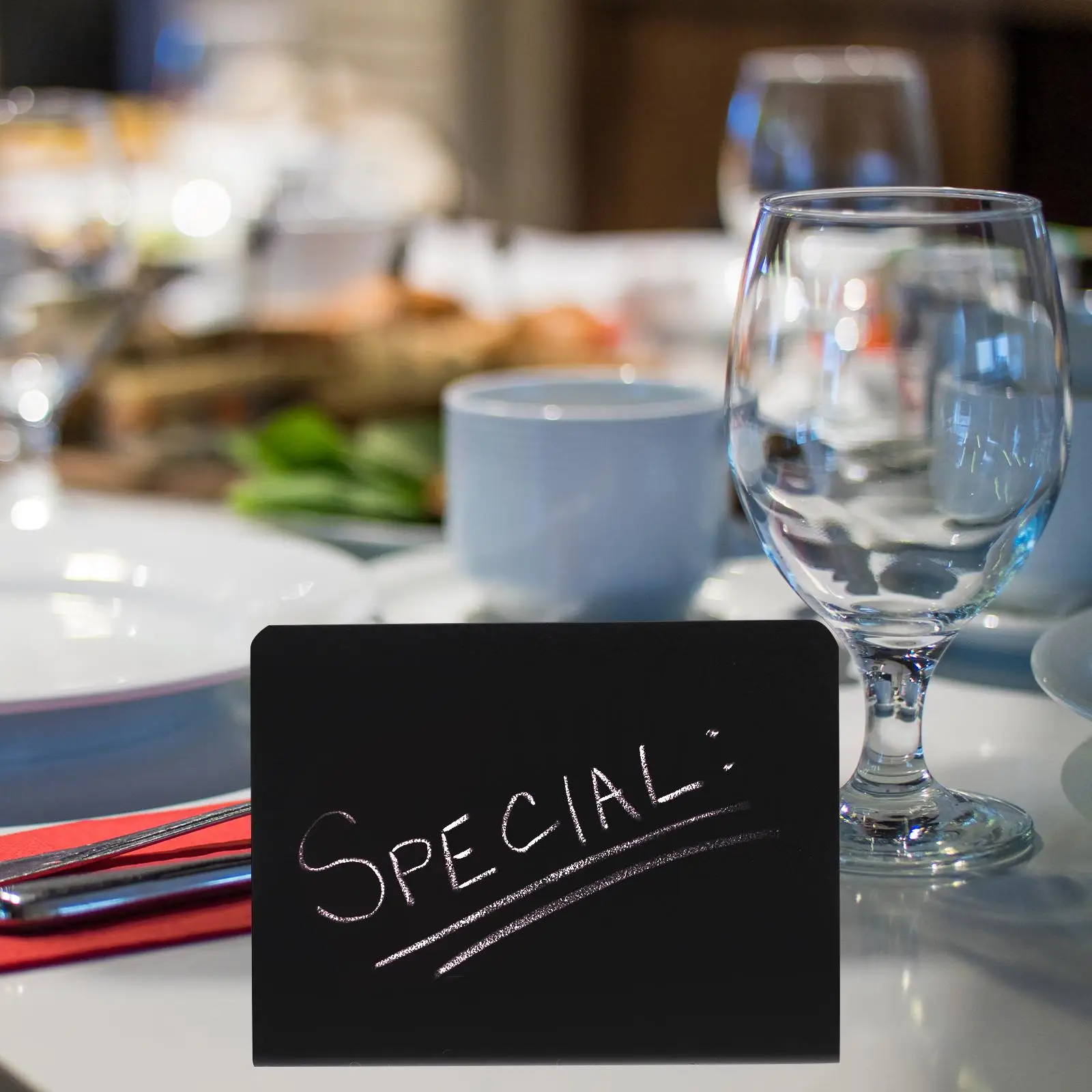 10 Pcs Handwritten Menu Card Chalkboard Signs Mini Tabletop Memo Board Food Labels Party Buffet Restaurant Supplies Reusable