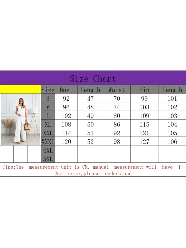 الصيف المرأة بسيطة بلون قطعتين مجموعات مريحة رداء غير رسمية جوفاء الخامس الرقبة الدانتيل سترة علوية واسعة الساق بنطلون مستقيم #6