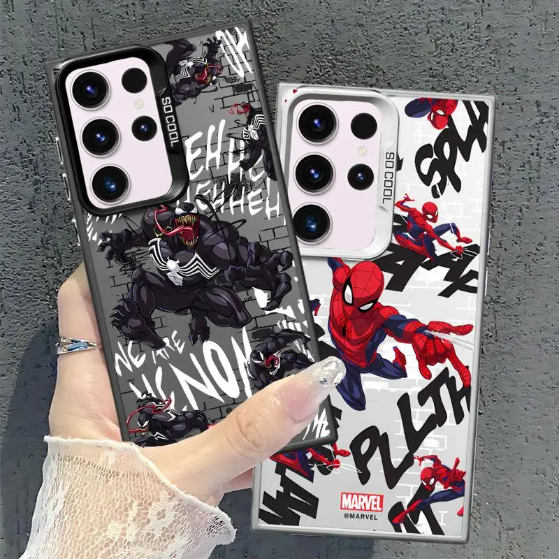 Legendarys Spider-Man Venom phone cases for Samsung Galaxy S24 Ultra case S22 S20 FE S21 Plus Note20 S23 funda Back Shell Cover