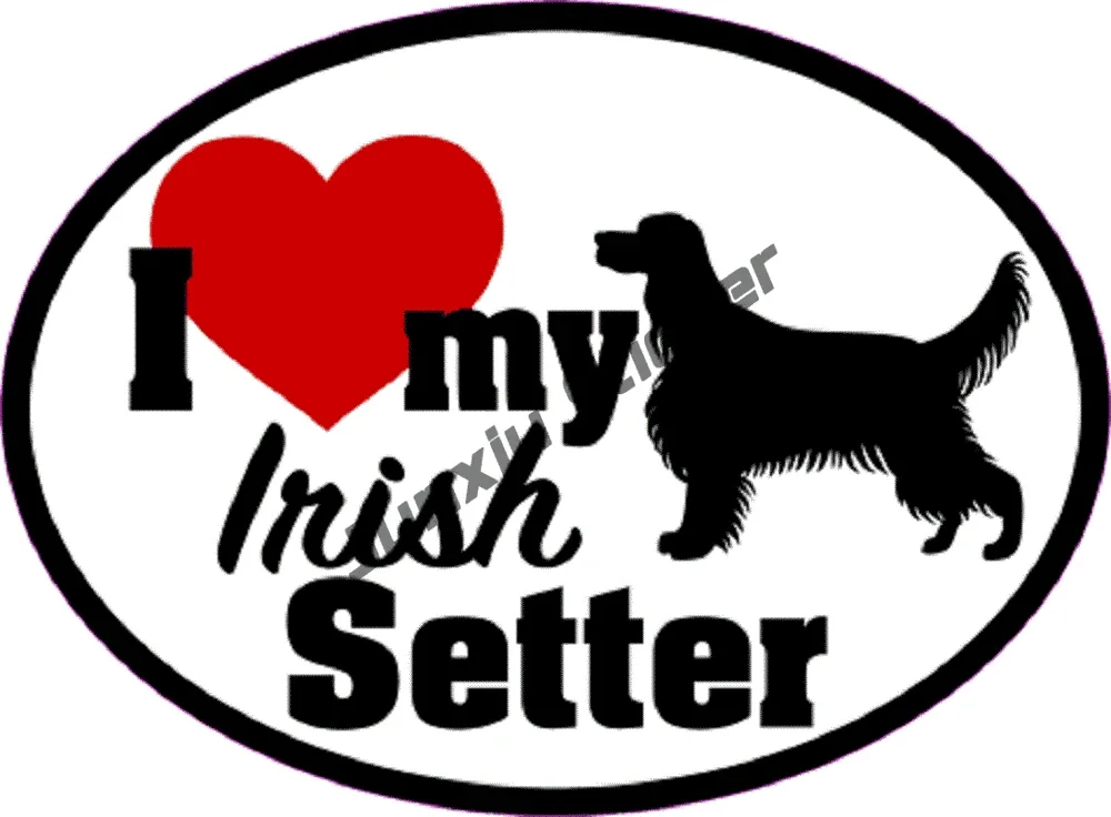 Oval English Setter Mom Decal Smiling English Setter Pet Dog Breed Decal Sticker for Cars Laptops Tumblers Windows Trucks Walls