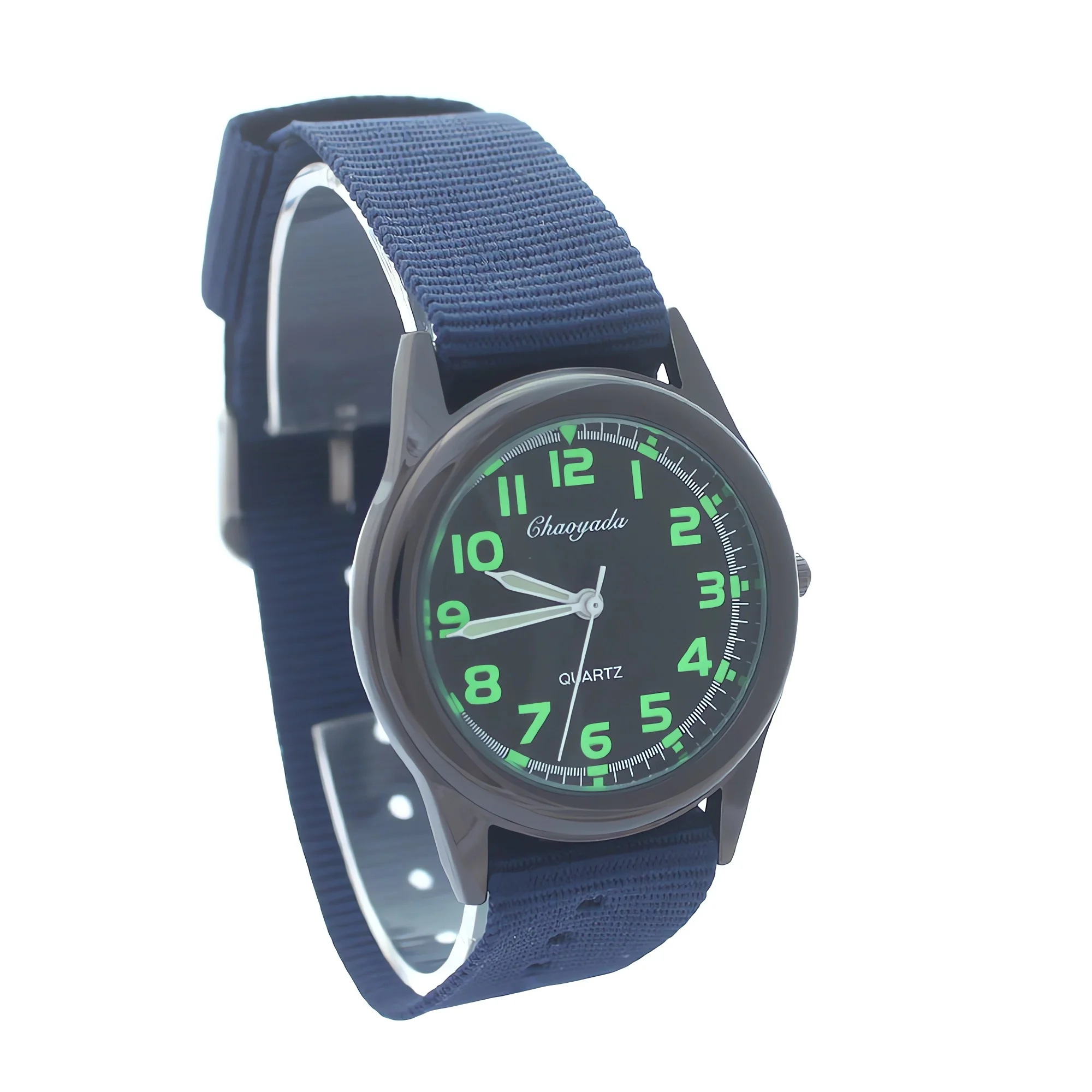 Kids Nylon Fabric Sport Watch Canvas Quartz Movement Dress Wristwatch for Students Children's Fashion Accessory