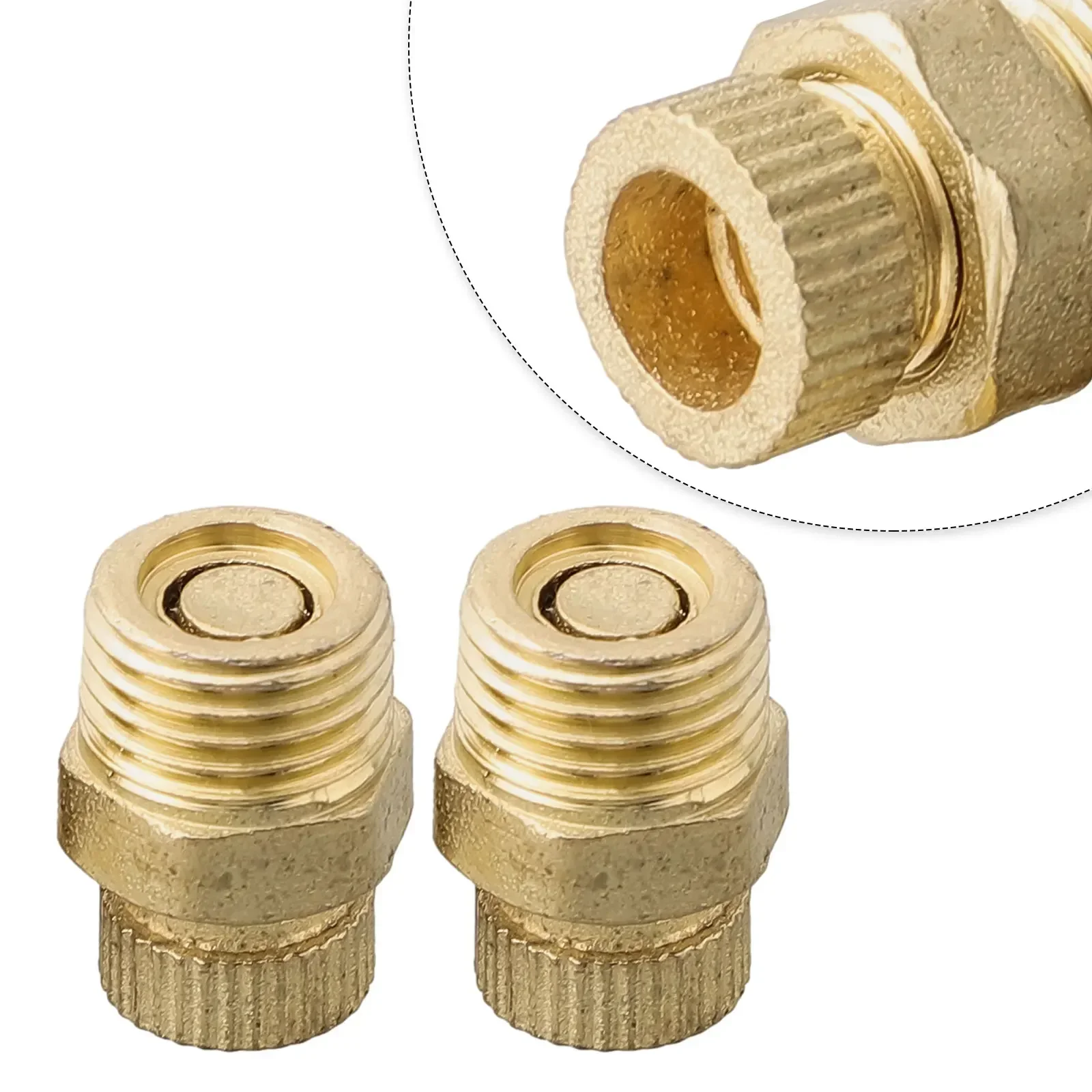 2pcs Air Compressor Brass Drain Screw Silent For Air Compressor Drain Valve Replacement Screw Small Air Pump Tools Accessories