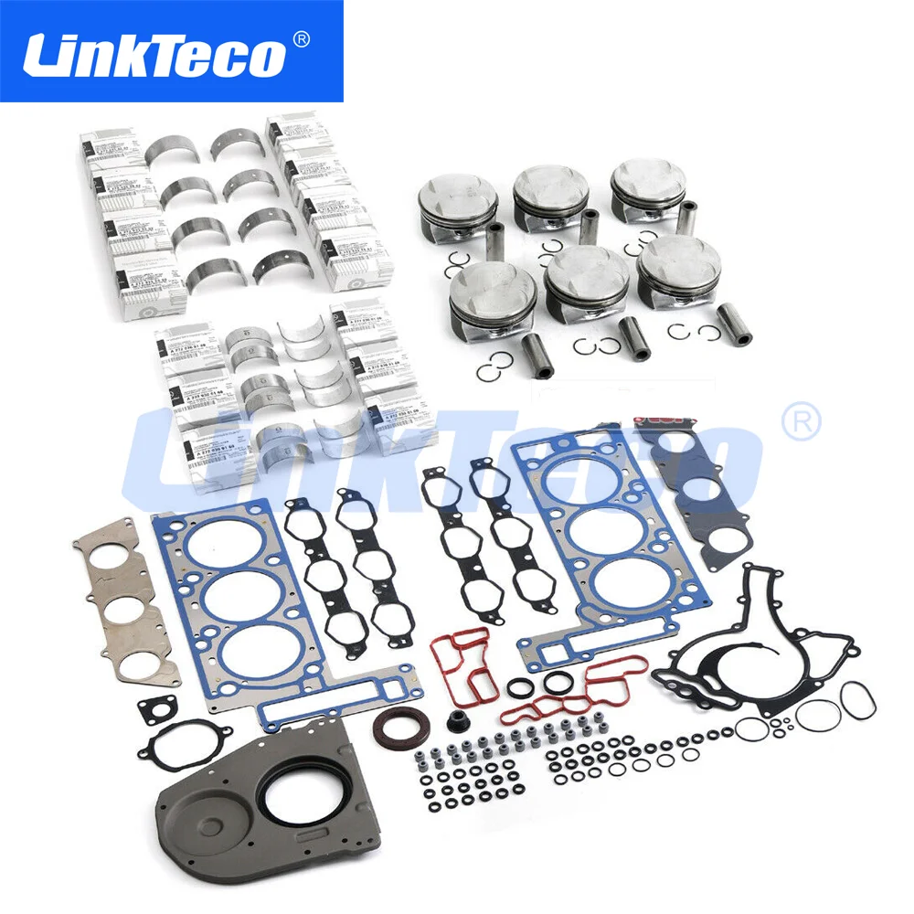 

Engine Gaskets Overhaul Rebuild Kit & full gasket set & piston set engine bearing set For Mercedes-Benz W203 W204 C350 M272 3.5L