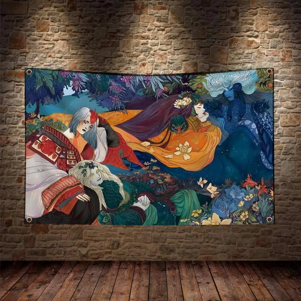 Em Niwa Art Flags Suitable For Party Club Outdoor Interior Wall Decoration Banner Fans Gift