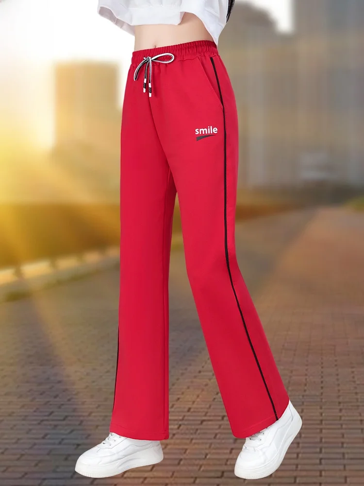 Pantalon de Sport de danse pour femmes, cloche Bot Fitn carré, décontracté, coréen, pour les déplacements, mélange de coton, printemps-automne