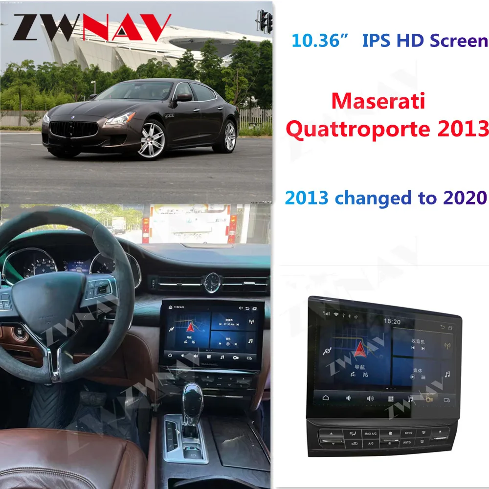 

10.26" IPS Screen Android 13 For Maserati Quattroporte 2013-2020 Car Multimedia Radio Player GPS Navig Stereo 2Din Head Unit