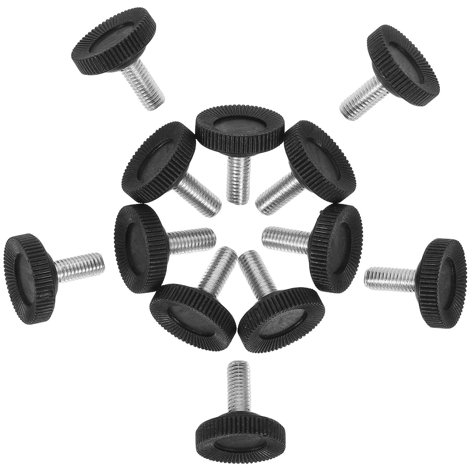 

12Pcs Furniture Leveler Adjustable Legs Heavy Duty Black M8x20mm for Chair Cabinet Table Bookshelf Wear Resistant