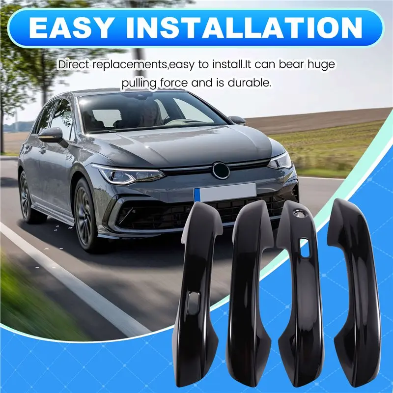 Y50A-Styling Sticker Trim Protective Cover For Car Exterior Door Handles For Golf 8/ID. 3 2021-2025 1