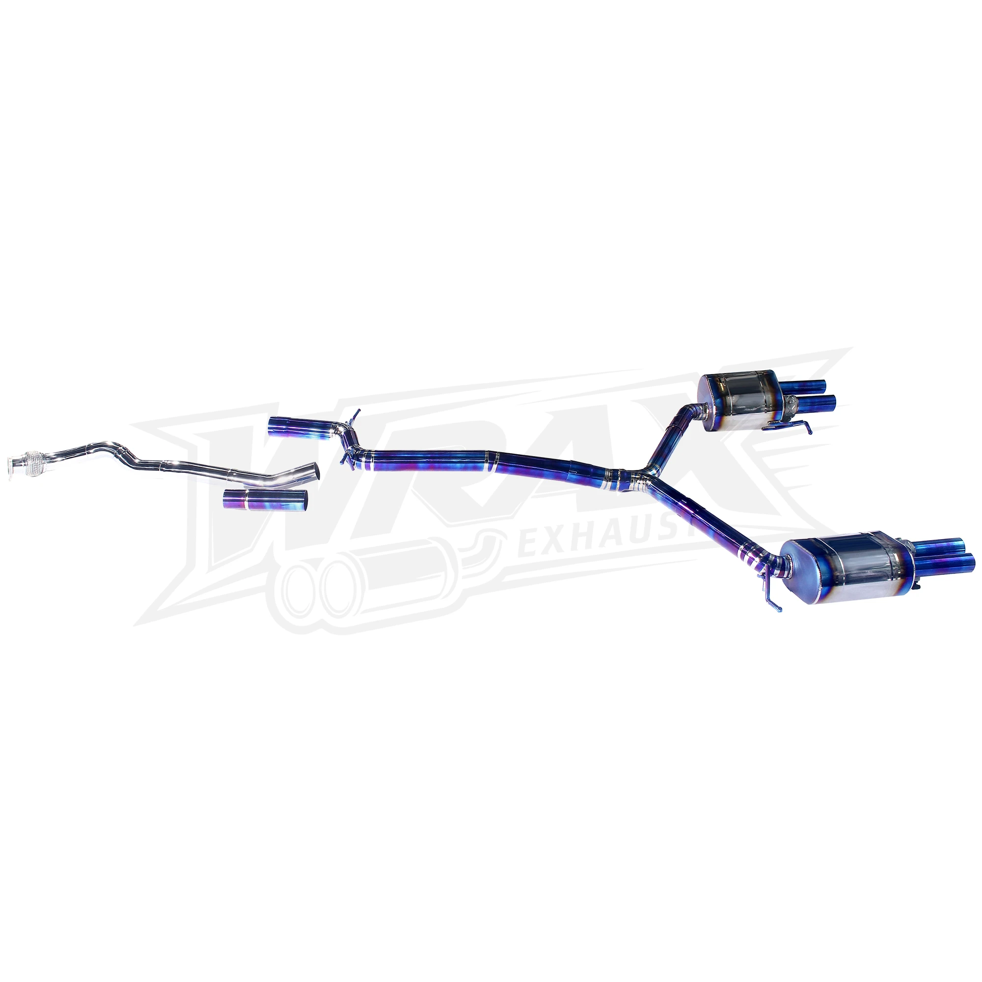 نظام Catback الأداء WRAX لأودي A4 A4L B8 1.8T 2.0T 2009-2016 أنبوب سبائك التيتانيوم يعزز جودة ملاحظة العادم #4