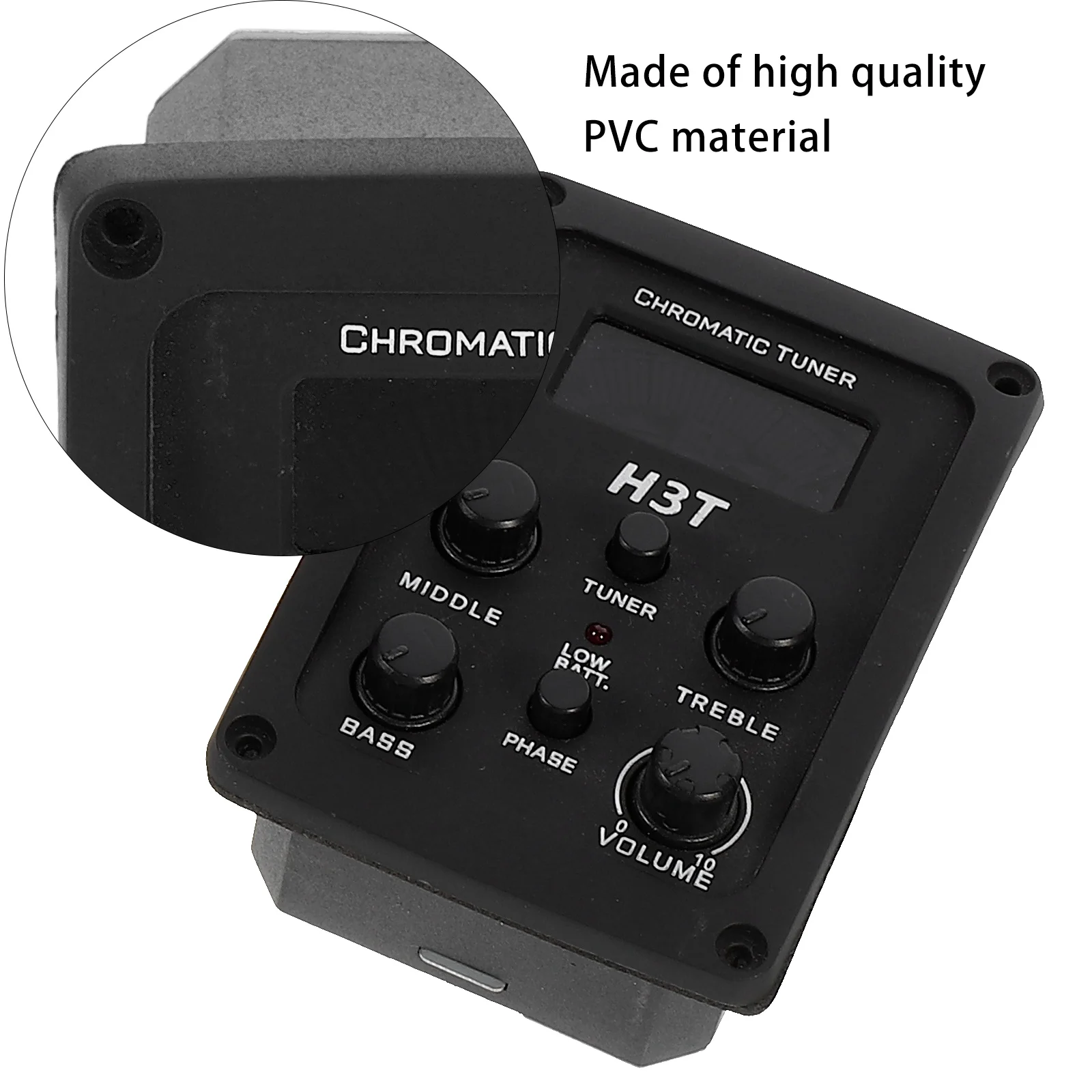 

4 Band Acoustic Guitar Preamp Equalizer Piezo Pickup LCD Tuner Volume Bass Treble Middle Control Acoustic Guitar Pickup System