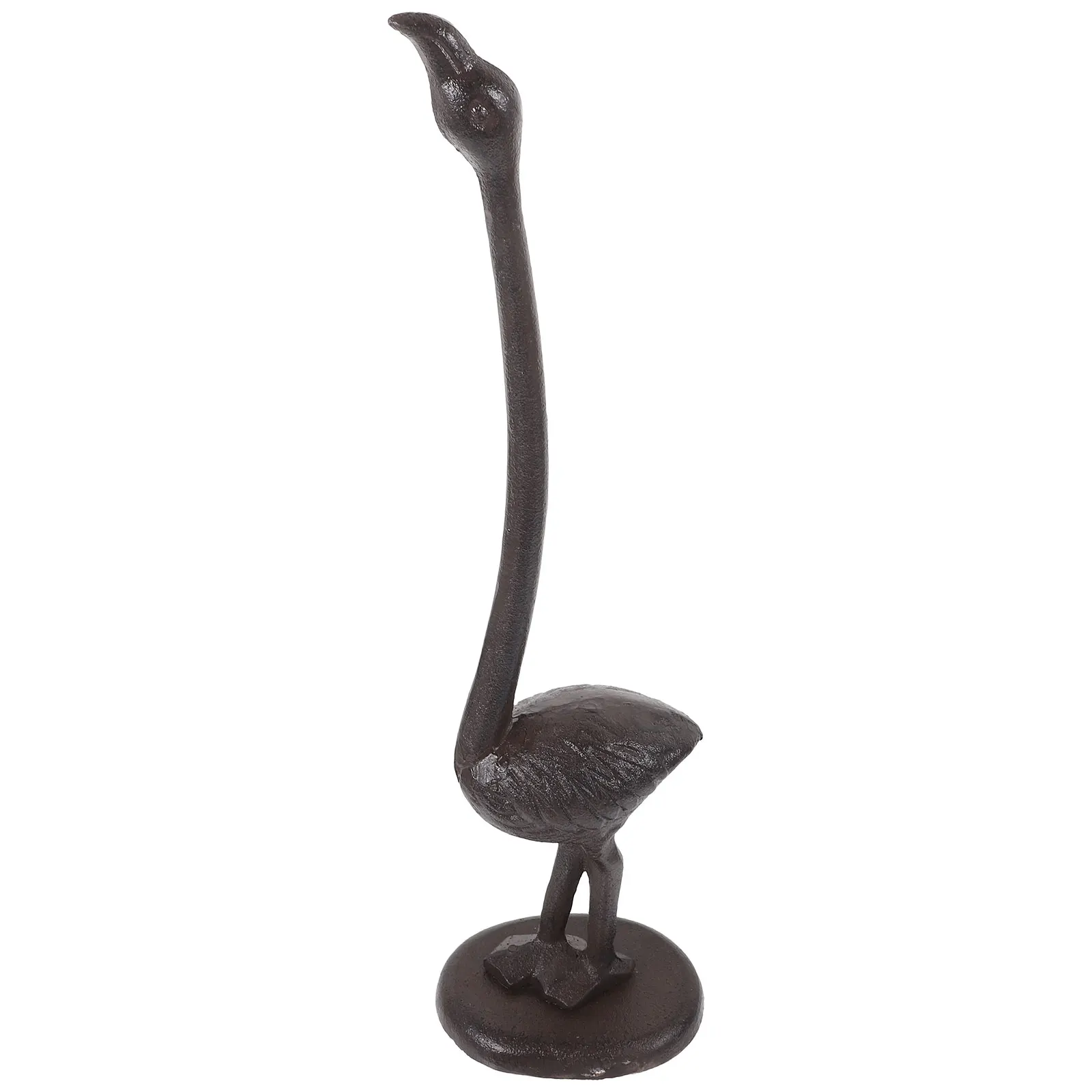 

Flamingo Paper Towel Holder Retro Cast Iron St Dispenser Kitchen Roll Rack Sturdy Bathroom Bedroom Living Room Decor