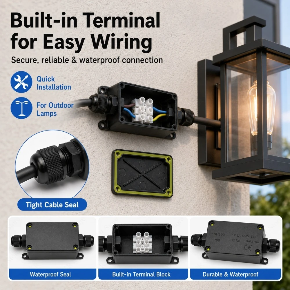 Boîtier de jonction étanche IP - Outdoor Power Cable Junction Box avis et prix