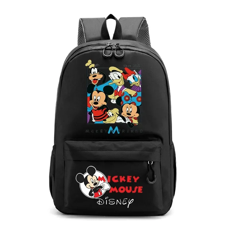 Disney Anime Schoolbag Mickey Mouse Minnie Backpack Kawaii Large Capacity Knapsack Laptop Bags Travel Luggage Bag Teen kids gift