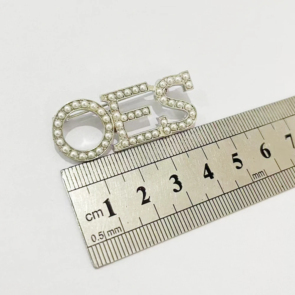 OES Greek Alphabet Association Club College Party Gift Brooch