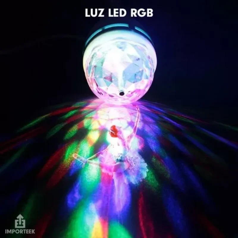 Projecteur domestique rotatif multicolore, lampe, convaincu