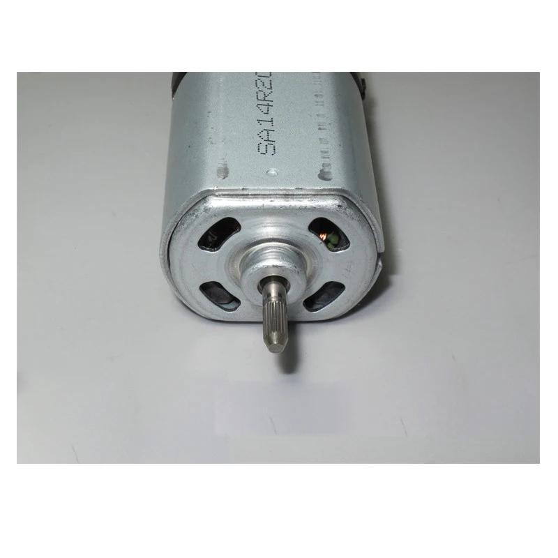 2pcs DC motor 12V 24V 36V 110V low-speed flat 5 series motor with built-in cooling fan blades and flat 555 motor