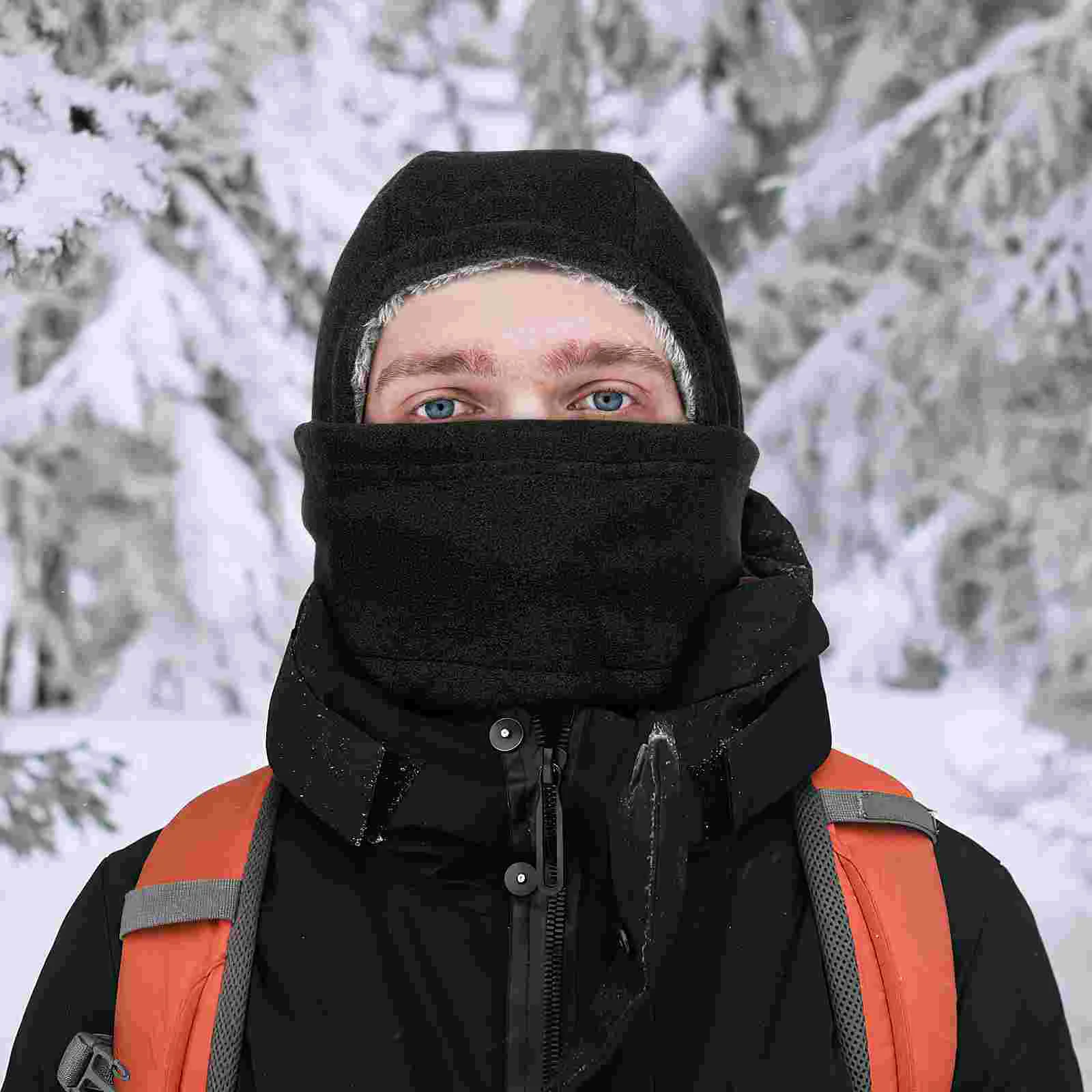 Outdoor Face Mask Hat Plush Face Neck Cover Outdoor Hat Thermal Plush Face Cover Warm Keeping Hat