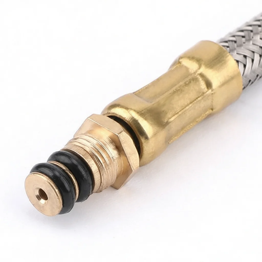 0 95m Outdoor Cooking Stove Gas Hose Braided Metal Extension Pipe Camping Fuel Adaptor Line Picnic Survival Tool