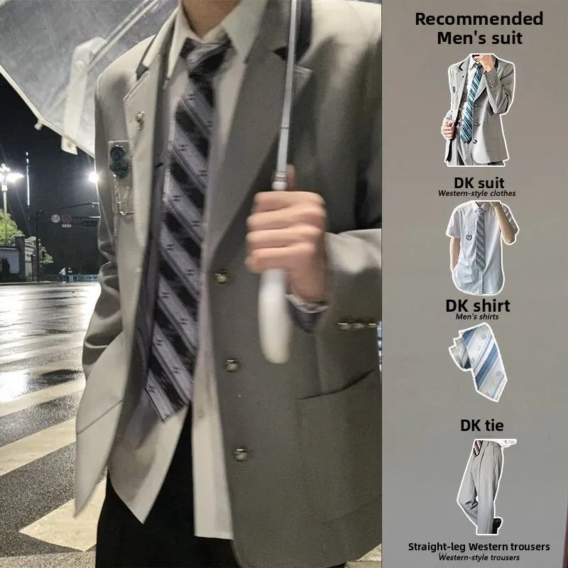 

Оригинальный мужской и женский полный комплект College Sle DK orm Suiting Western Suiting irt Western Pants Школьные принадлежности Sensation