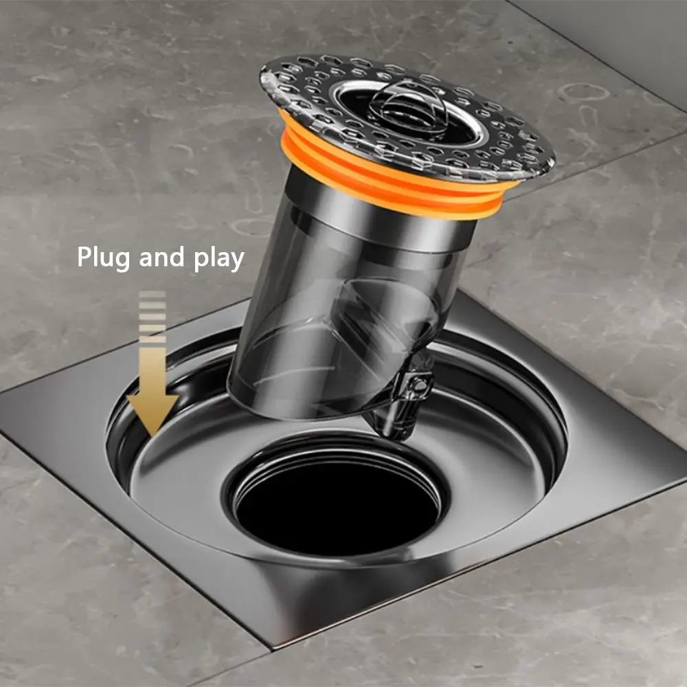 

Stainless Steel Floor Drain Cores Extension Pipe Efficient Drainage Floor Strainer Embedded Anti-odor