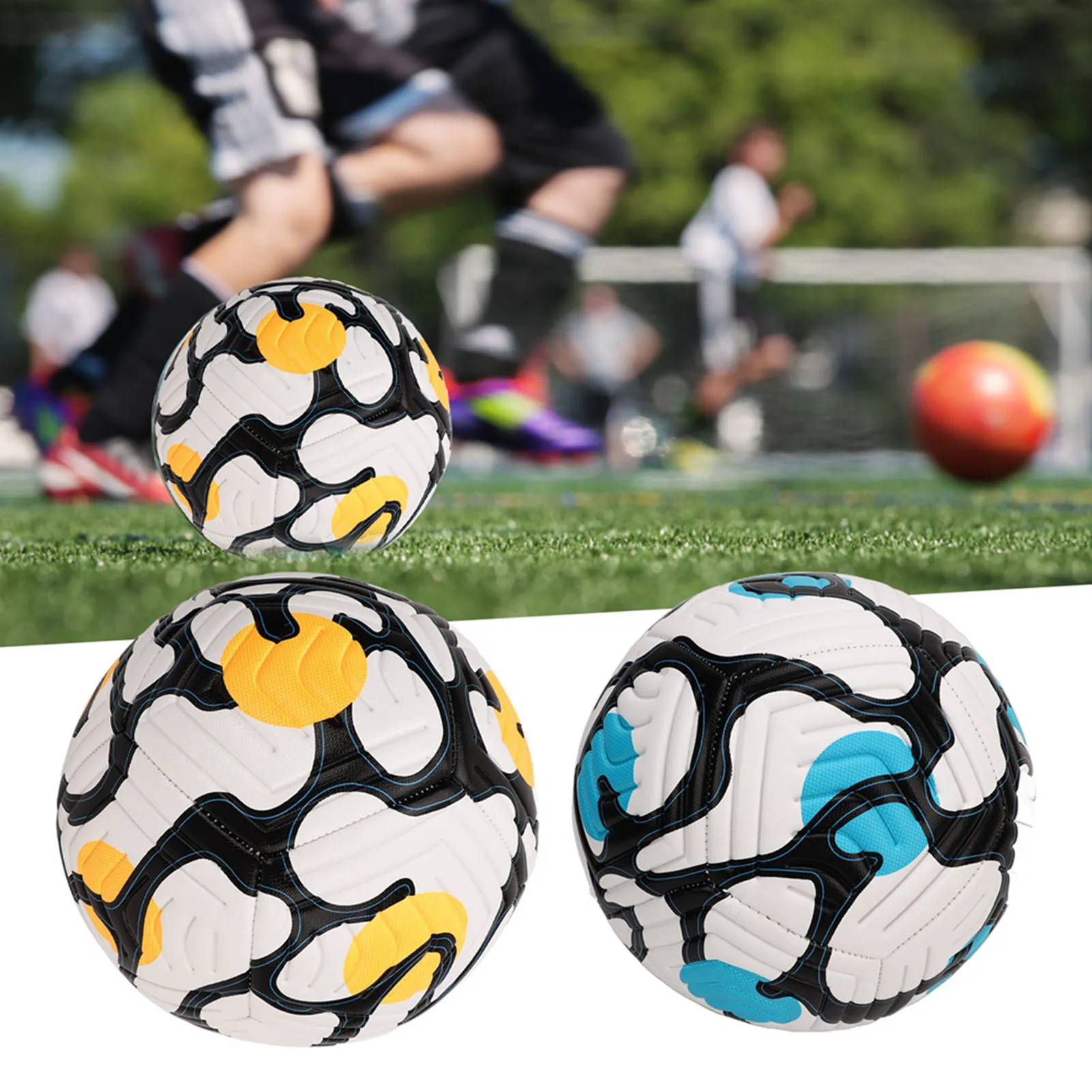 

Training Soccer Unisex Soccer No. 5 Soccer Indentation Adult Training Soccer Standard English Football for Soccer Games Practice