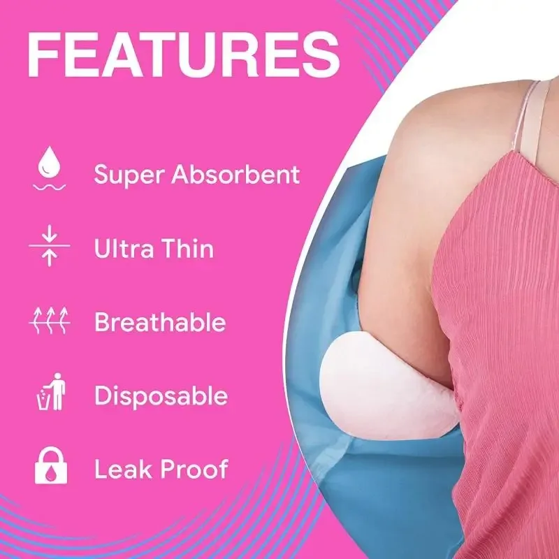 New 50/30/10pcs Underarm Dress Clothing Armpit Care Sweat Scent Perspiration Pad Shield Absorbing Deodorant Pads 2023