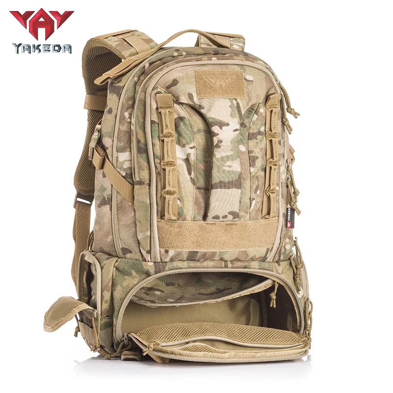 YAKEDA Mochila Táctica Camuflaje Alta Capacidad Montañismo - imagen 3