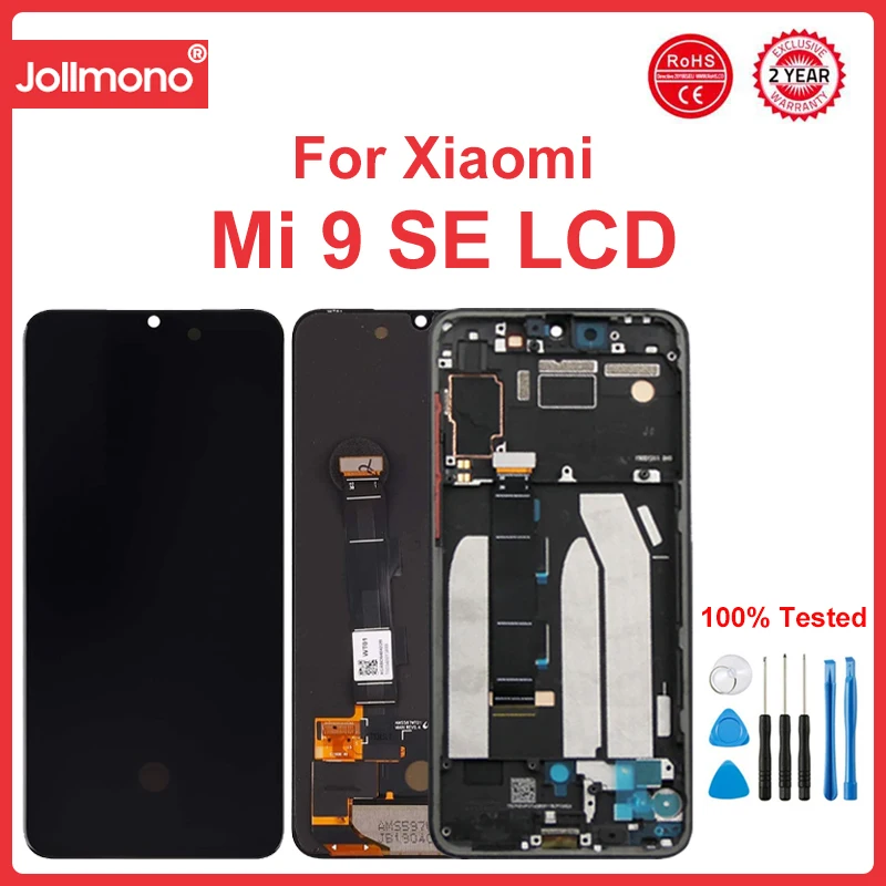 

tft Screen for Xiaomi Mi 9 SE M1903F2G Lcd Display Digital Touch Screen Assembly with Frame Replacement for Xiaomi Mi9SE Mi9 SE