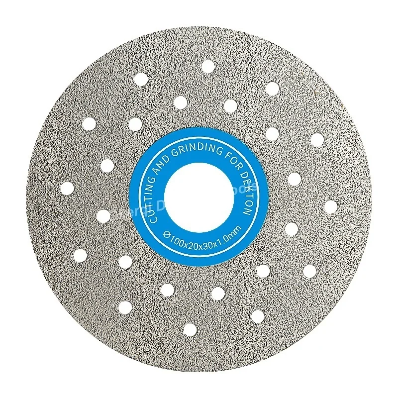 Disque à tronçonner diamant avec support sec, lame de scie diamantée pour la coupe et le meulage de dalles, de porcelaine, de carreaux de céramique et de marbre, 100mm, 4 po