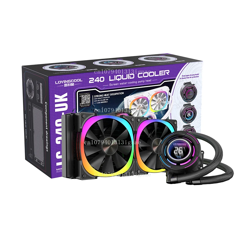 

Высокопроизводительный жидкий кулер процессора ARGB AIO 240 мм — система водяного охлаждения игрового ПК с синхронизацией RGB