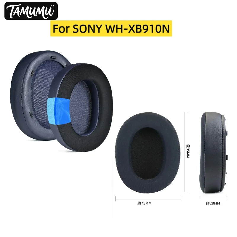 

Replacement Ice Gel Ear Pads Cushion For SONY WH-XB910N Headphone Earpads Soft Leather Foam Sponge Earmuffs