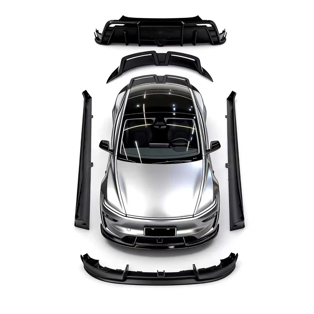 

In Stock CMST Style ABS Body Kit For 2024+ Model Y Juniper Glossy Black Front Lip Side Skirts Rear Diffuser Spoiler