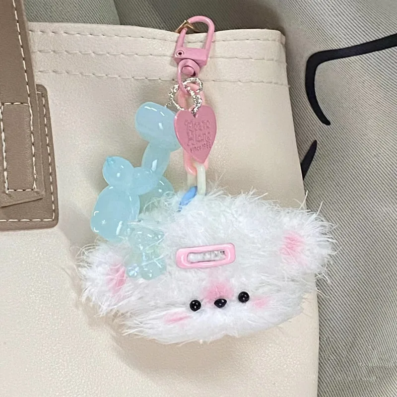 Popular Twist Bar Puppy Pendant Diy Material Packaging Homemade Plush Puppy Keychain Cute and Fashionable