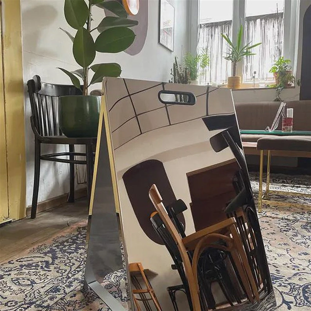 لافتة إطار، مزدوجة الجوانب، لافتة رصيف على اللوحة، لافتة للمقاهي، مكاتب التبادل، صالون الحلاقة، الرصيف، متجر مخصص #2