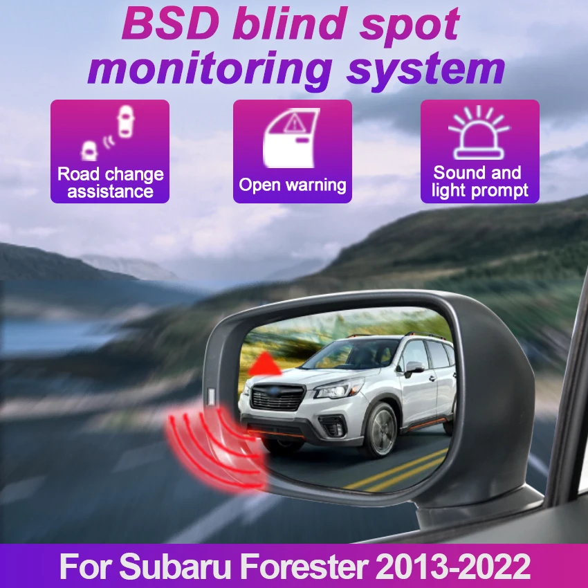 Car BSD BSM BSA Blind Area Spot Warning Drive Mirror Rear Radar Microwave Detection System For Subaru Forester 2013-2022