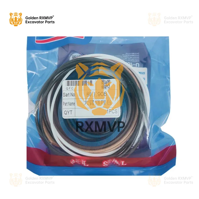 Excavator Accessories For Liugong Liu Gong 906e 908 925 225 Large Middle  Small Arm Bucket Oil Cylinder Oil Seal Repair Kit