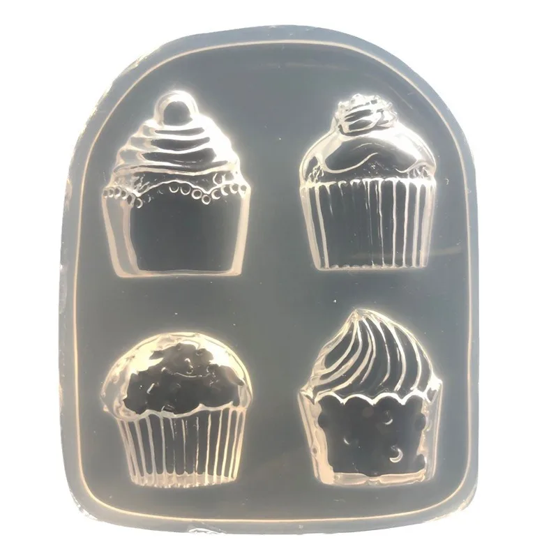 Mirror DIY Crystal Epoxy UV Glue Cream Cake Cup Mold Clay Mobile Phone Case Decorative Mould 16633