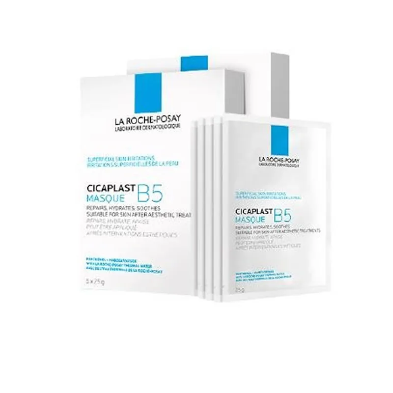 La Roche-Posay Cicaplast B5 Mascarilla Reparadora Multiacción, Hidratación Intensa, Reparación de la Barrera Cutánea, Para Piel Sensible, Post-Tratamiento