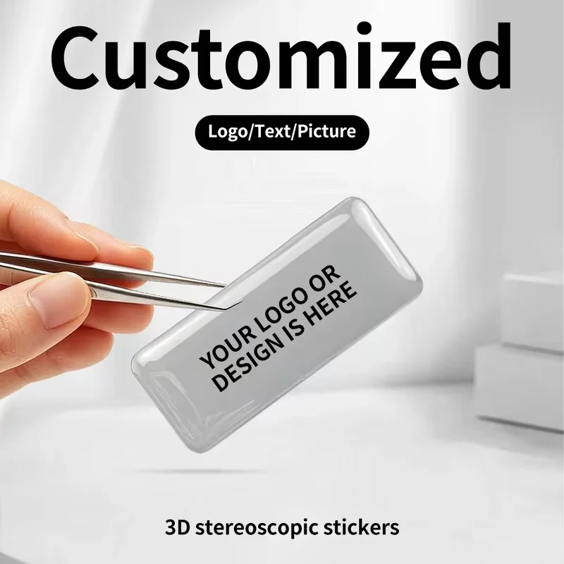 Personalized Dome Epoxy Resin Stickers |   Customized Logo Text and Image Decals Suitable for All Surfaces