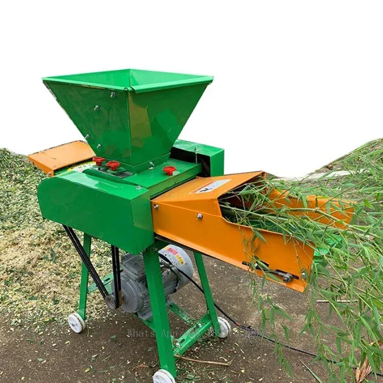 Forage Chopper / Corn Stalk High Capacity Paddy Straw Corn Stalk Chaff Cutter