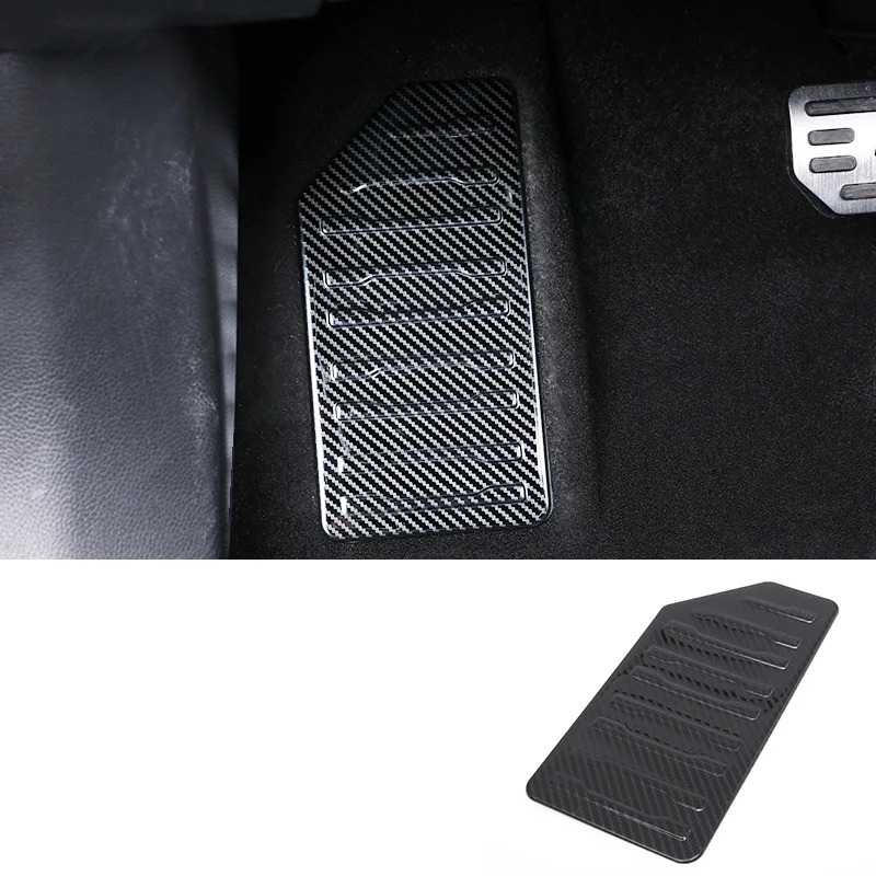 Car Floor Foot Rest Pedal Panel Anti-slip for Trumpchi Gac Gs8 2022 2023 Carbon Fiber Kit Interior Accessories Modify Styling