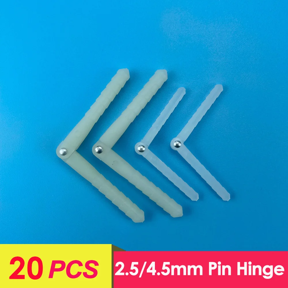 20Pcs/Lot Plastic Pin Hinge Needle Loose Leaf DIY Toy Accessories For RC Fixed-wing Light Airplane Model Parts